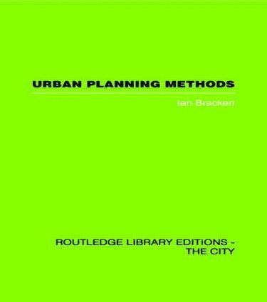 bokomslag Urban Planning Methods