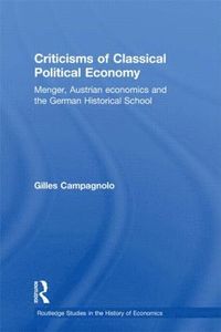 bokomslag Criticisms of Classical Political Economy