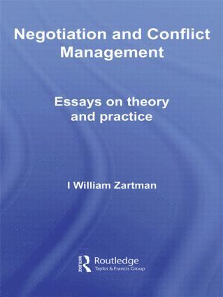 I. William Zartman, USA) Zartman, I. William (Johns Hopkins University - Negotiation and Conflict Management, Inbunden