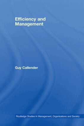 Guy Callender - Efficiency and Management, Inbunden