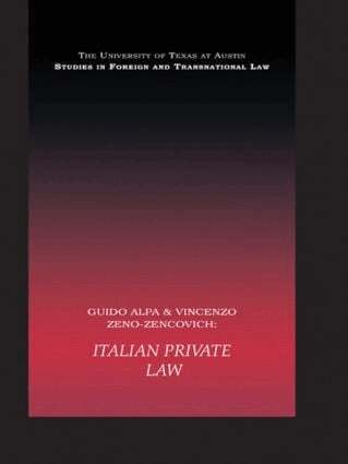 Guido Alpa, Vincenzo Zeno-Zencovich - PB Direct Italian Private Law, Häftad