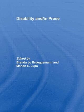 Disability and/in Prose 1