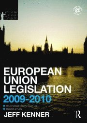 bokomslag European Union Legislation 2009-2010