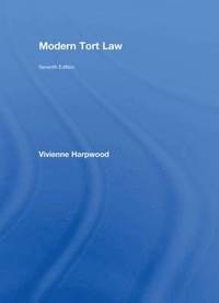 bokomslag Modern Tort Law