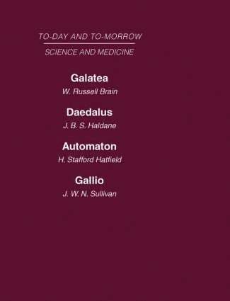Haldane Brain - Today and Tomorrow Volume 8 Science and Medicine, Inbunden