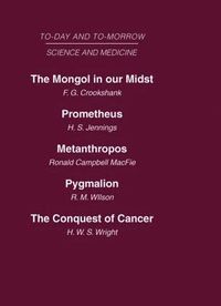 bokomslag Today and Tomorrow Vol 10 Science & Medicine