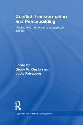 Bruce W. Dayton, Louis Kriesberg - Conflict Transformation and Peacebuilding, Inbunden