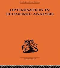 bokomslag Optimisation in Economic Analysis