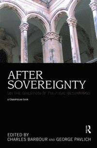 bokomslag After Sovereignty