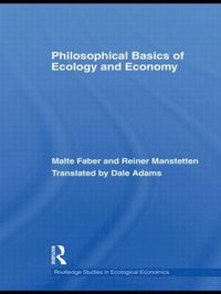 bokomslag Philosophical Basics of Ecology and Economy