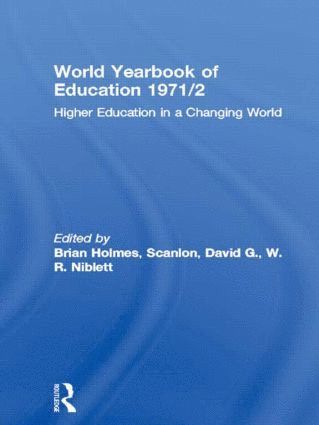 bokomslag World Yearbook of Education 1971/2