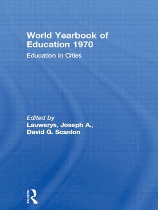 bokomslag World Yearbook of Education 1970