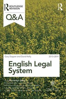 Gary Slapper, David Kelly - Q&A English Legal System 2013-2014, Häftad
