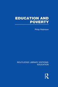 bokomslag Education and Poverty (RLE Edu L)