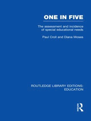 bokomslag One in Five (RLE Edu M)