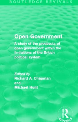 Open Government (Routledge Revivals)