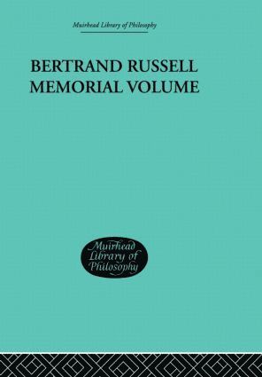 bokomslag Bertrand Russell Memorial Volume