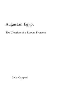 Augustan Egypt 1