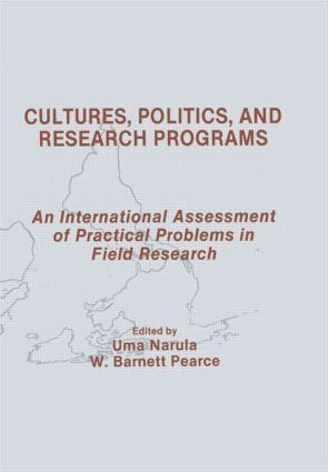 Uma Narula, W. Barnett Pearce - Cultures, Politics, and Research Programs, Häftad