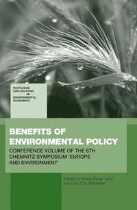 bokomslag Benefits of Environmental Policy
