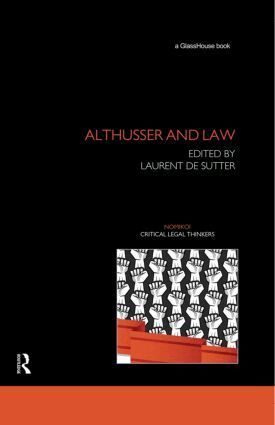 Laurent de Sutter - Althusser and Law, Inbunden