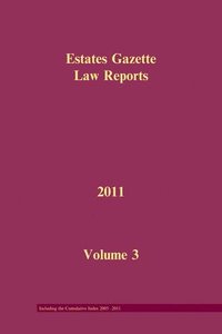 bokomslag EGLR 2011 Volume 3 and Cumulative Index