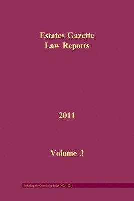 bokomslag EGLR 2011 Volume 3 and Cumulative Index