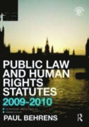 Behrens Paul, Paul Behrens - Public Law and Human Rights Statutes 2009-2010, Häftad