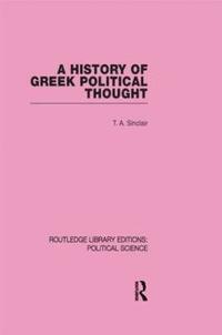 bokomslag A History of Greek Political Thought