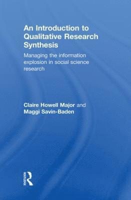 bokomslag An Introduction to Qualitative Research Synthesis