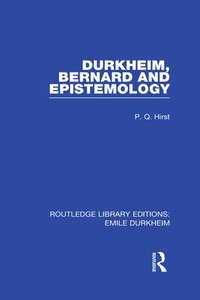 bokomslag Durkheim, Bernard and Epistemology