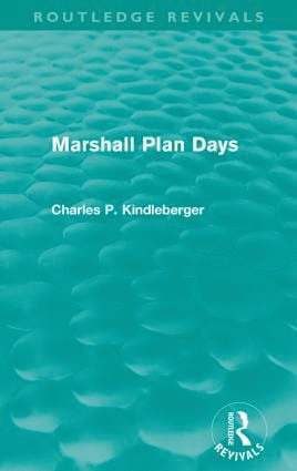 Marshall Plan Days (Routledge Revivals) 1