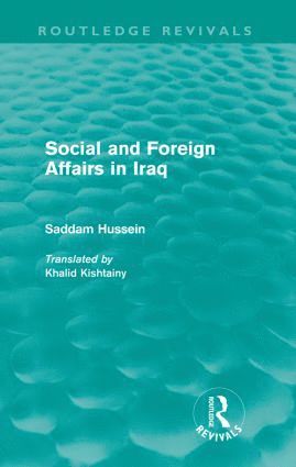 bokomslag Social and Foreign Affairs in Iraq (Routledge Revivals)