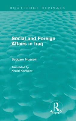 Social and Foreign Affairs in Iraq (Routledge Revivals) 1