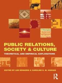 bokomslag Public Relations, Society & Culture