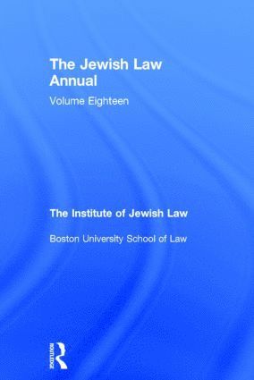 The Jewish Law Annual Volume 18 1