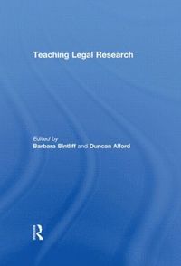 bokomslag Teaching Legal Research