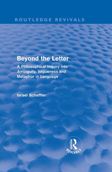 bokomslag Beyond the Letter (Routledge Revivals)