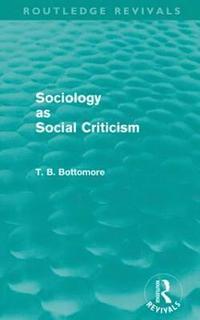 bokomslag Sociology as Social Criticism (Routledge Revivals)
