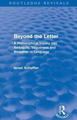 Beyond the Letter (Routledge Revivals) 1