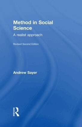 Andrew Sayer - Method in Social Science, Inbunden