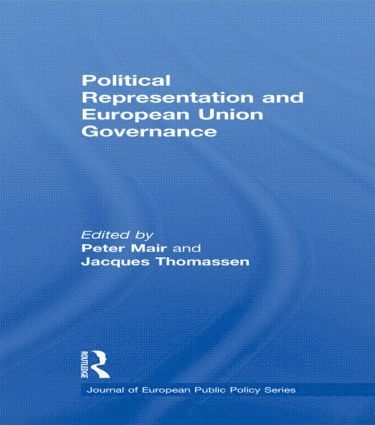 bokomslag Political Representation and European Union Governance