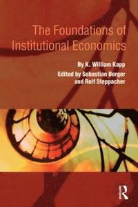 bokomslag The Foundations of Institutional Economics