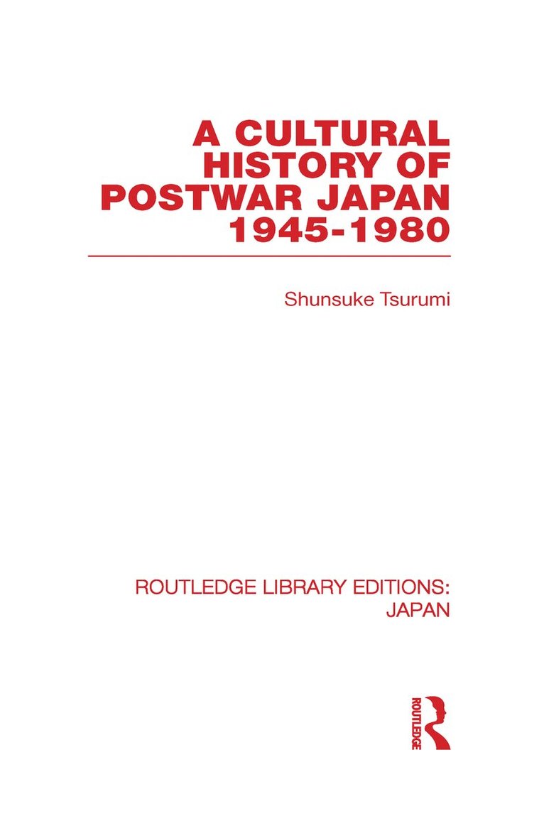 Cultural History of Postwar Japan 1