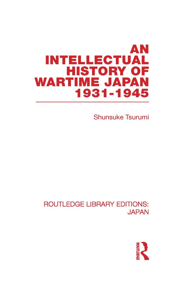 Intellectual History of Wartime Japan 1