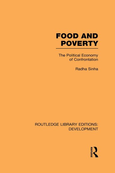 Radha Sinha - Food and Poverty, Inbunden