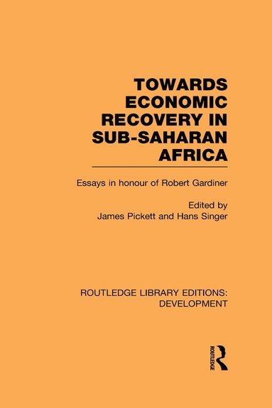 bokomslag Towards Economic Recovery in Sub-Saharan Africa