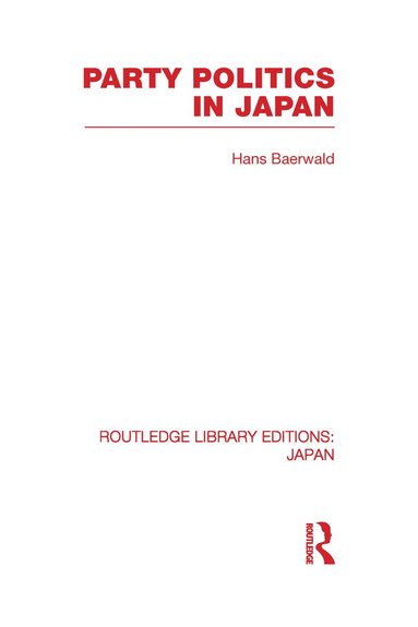 bokomslag Party Politics in Japan