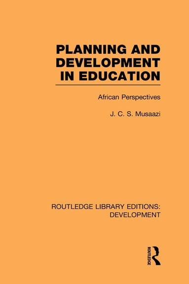 bokomslag Planning and Development in Education