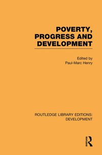 bokomslag Poverty, Progress and Development